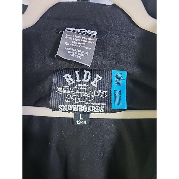 Ride Snowboards Boys Ski Jacket Size Large (13-14) Will Fit Adult Small - Picture 4 of 10